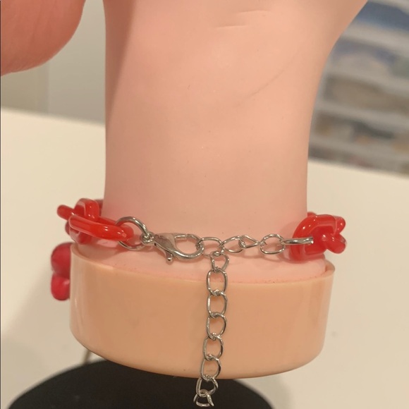 Strawberry Charm Kids Bracelet - Red - Picture 4 of 4